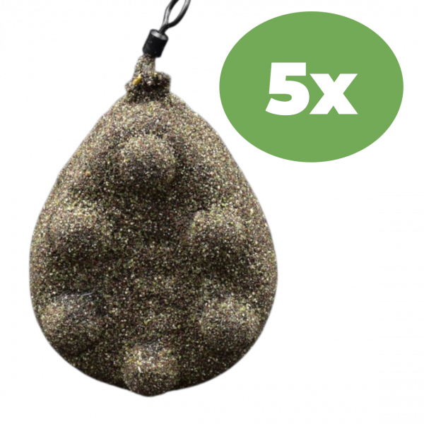 PCB Ankerbleie im 5er-Set mit Kraut Farbe für das Karpfenangeln