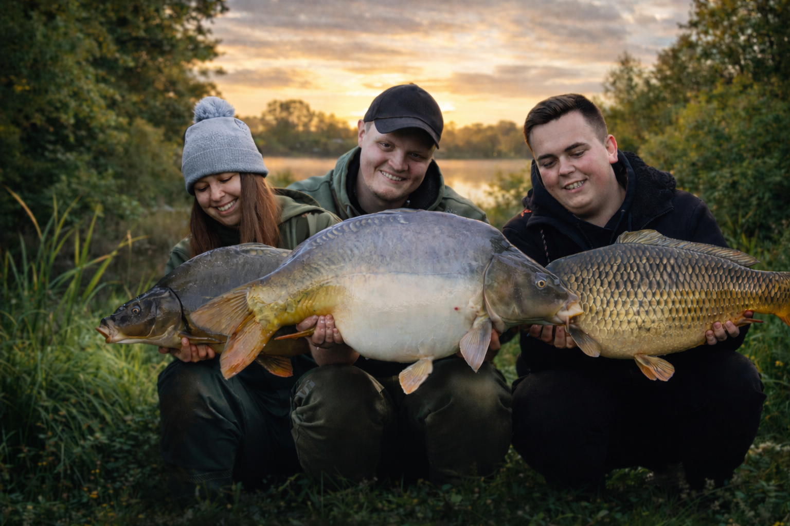 Angler-Session am Wasser – Community und Teamgefühl